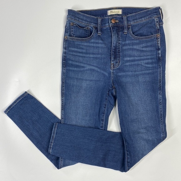 Madewell Denim - Madewell 10" Roadtripper High Rise Skinny Jeans Size 27 Medium Wash 28" Inseam